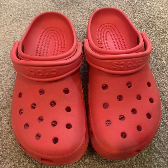CROCS Shoes - Red crocs women’s size 9 men’s size 7